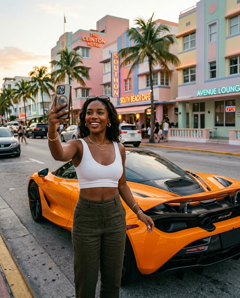 Exotic car experience in Miami Beach