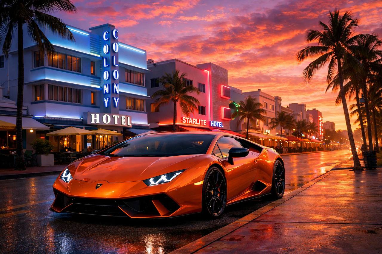 Cruising Miami's Most Iconic Neighborhoods in an Exotic Car — The Complete Visual Guide