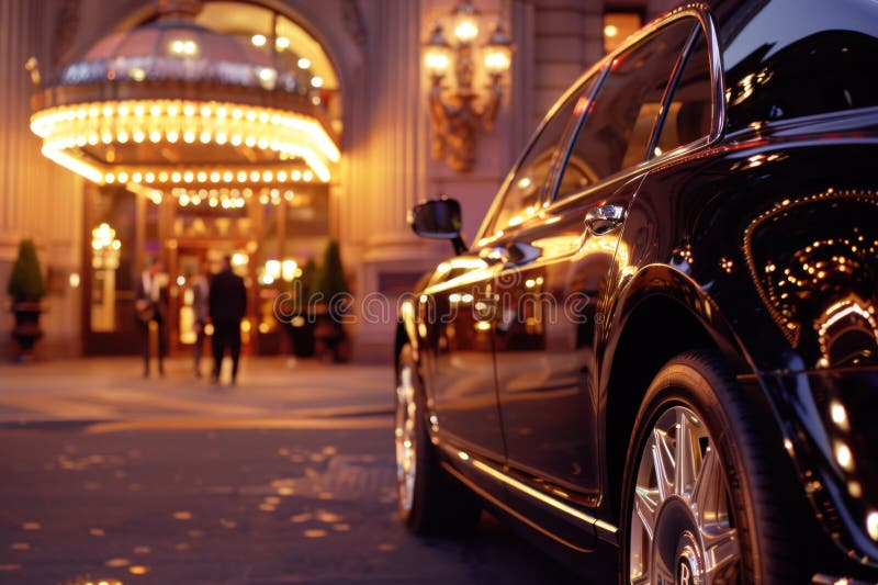 Rolls Royce near luxury hotel Miami